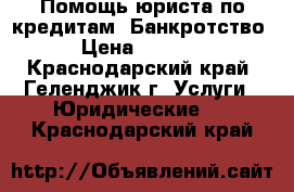 Помощь юриста по кредитам. Банкротство › Цена ­ 2 500 - Краснодарский край, Геленджик г. Услуги » Юридические   . Краснодарский край